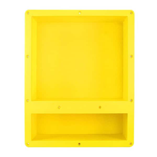 Rectangular shower niche with two compartments 16 x 20 x 4
