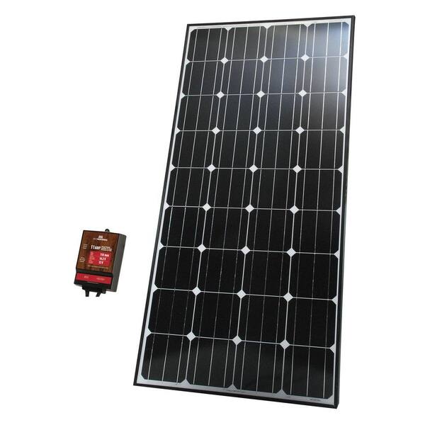 Ecowareness 165-Watt Monocrystalline Silicon Solar Panel for 12-Volt Charging