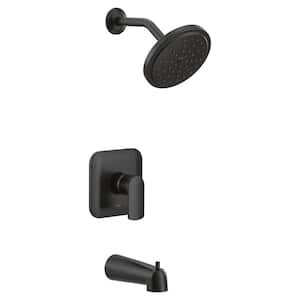 Rizon M-CORE 3-Series 1-Handle Eco-Performance Tub and Shower Trim Kit in Matte Black (Valve not Included)
