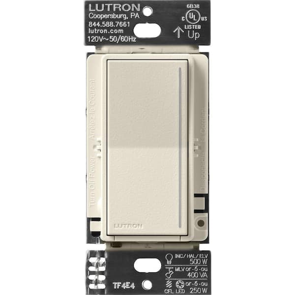Lutron Sunnata Pro LED+ Touch Dimmer Switch, for 500W ELV/MLV, 250W LED, Single Pole/Multi Location, Pumice (ST-PRO-N-PM)