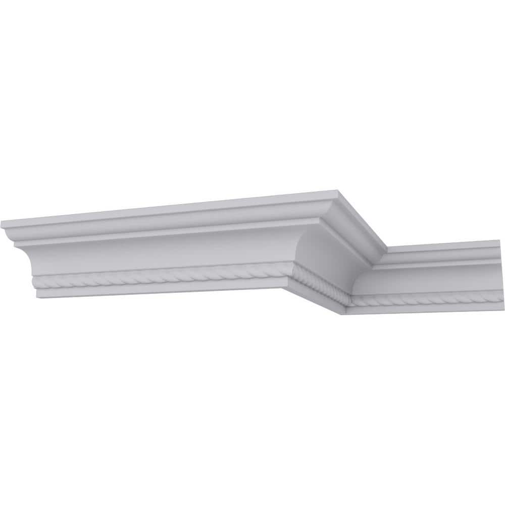 Edinburgh Roped Crown Moulding in White Urethane
