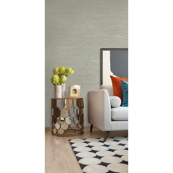 Ramie Weave Green Vinyl Strippable Roll (Covers 60.75 sq. ft.)