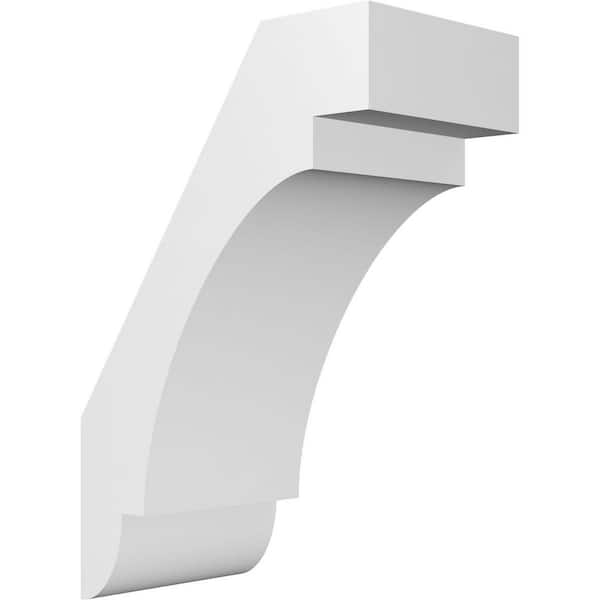 Ekena Millwork 5"W x 8"D x 12"H Standard Aspen Architectural Grade PVC Knee Brace