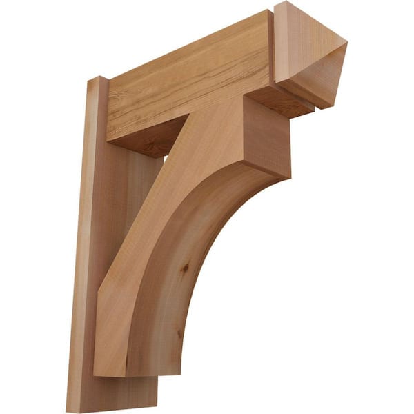 Ekena Millwork 8 in. x 26 in. x 22 in. Westlake Arts and Crafts Smooth Western Red Cedar Outlooker