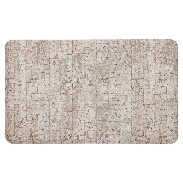 Salten Tan 1 ft. 8 in. x 3 ft. 6 in. Kitchen Mat