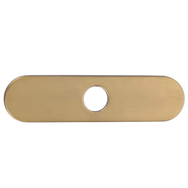10 in. Stainless Steel Escutcheon Plate in Gold