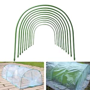 4 ft. Long with Dia 0.43 in. Steel Greenhouse Hoops, Rust-Free Grow Tunnel, Support Hoops for Garden (12-Pack)