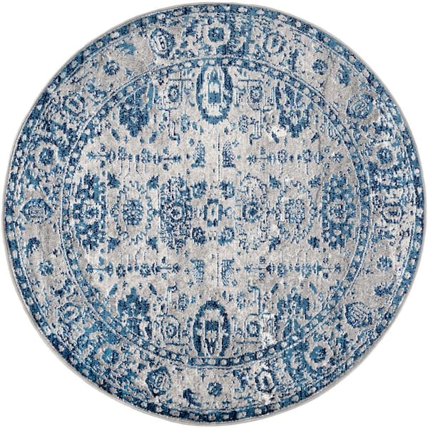 Artistic Weavers Havana Teal 5 ft. 3 in. Round Area Rug