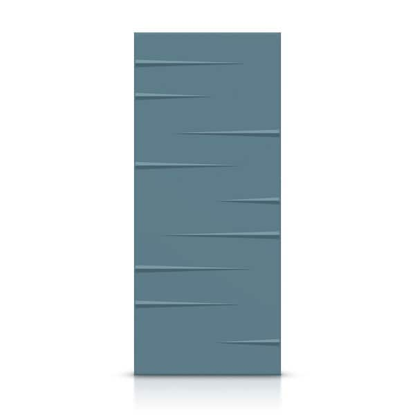 CALHOME 24 in. x 80 in. Hollow Core Dignity Blue Stained Composite MDF Interior Door Slab