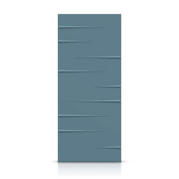 CALHOME 42 in. x 80 in. Hollow Core Dignity Blue Painted Composite MDF Interior Door Slab