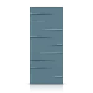 42 in. x 84 in. Hollow Core Dignity Blue Stained Composite MDF Interior Door Slab