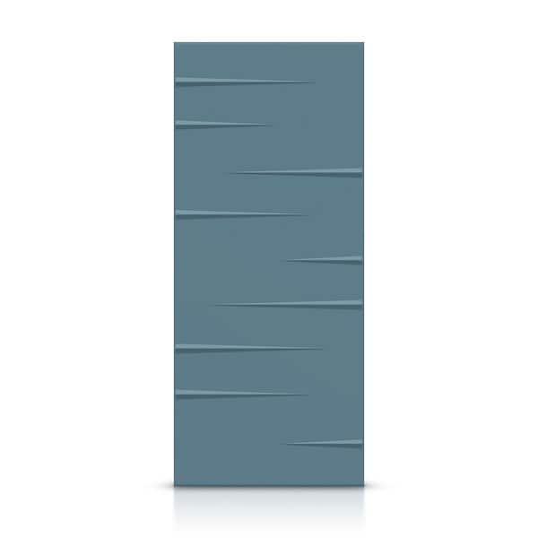 CALHOME 42 in. x 84 in. Hollow Core Dignity Blue Stained Composite MDF Interior Door Slab