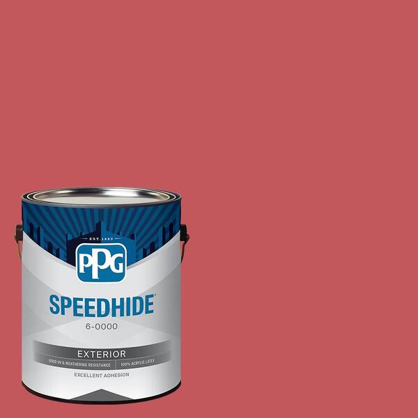 Speedhide SPEEDHIDE 1 gal. PPG1187-6 Bonfire Semi-Gloss Exterior Paint PPG1187 ...