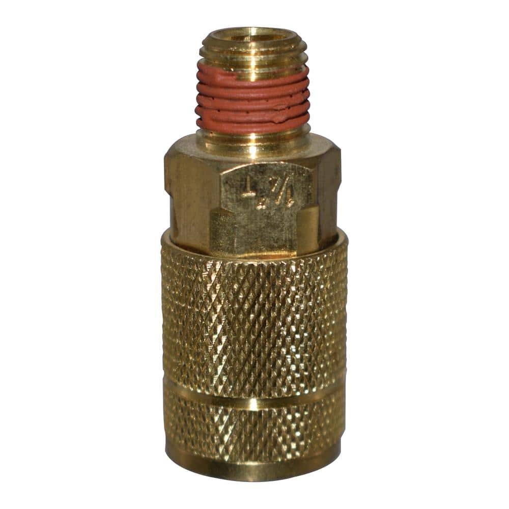 1//4/" NPT Air Hose Fitings Compressor Female Quick Connect Plug Brass