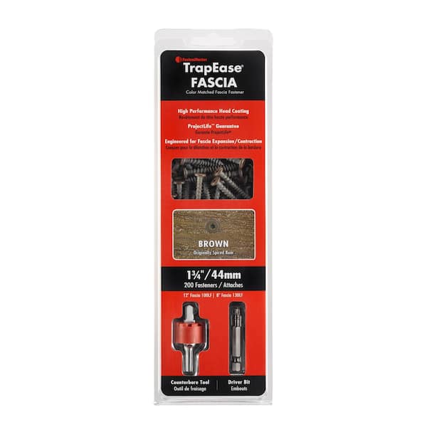 TrapEase Fascia 1-3/4" Light Brown (200 Pack)