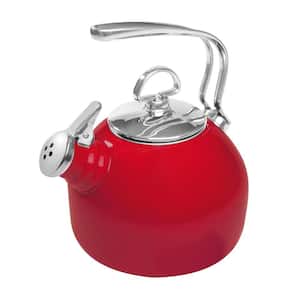 Classic 7.2-Cups Enamel-on-Steel Chili Red Tea Kettle