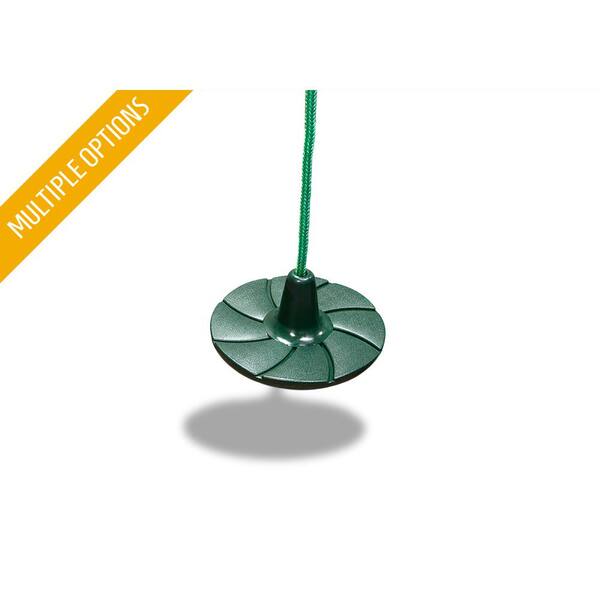 Gorilla Playsets Green Disc Swing with Green Rope 04-0036-G The
