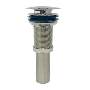 Push/Umb Drain with or without Overflow, Brushed Nickel