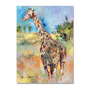 32 in. x 24 in. "Giraffe" by Richard Wallich Printed Canvas Wall Art