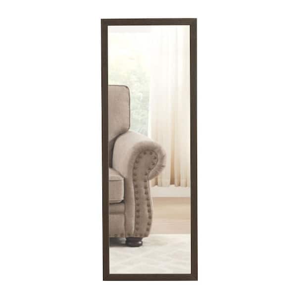Unbranded 16 in. W x 44 in. H Rectangle Grey Decorative Mirror