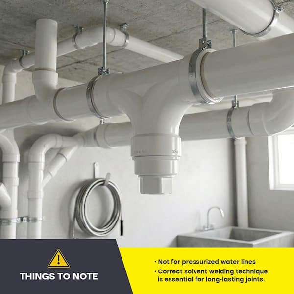 PLUMBFLEX 4 in. PVC DWV 2-Way Cleanout H x H x H, White Rigid PVC