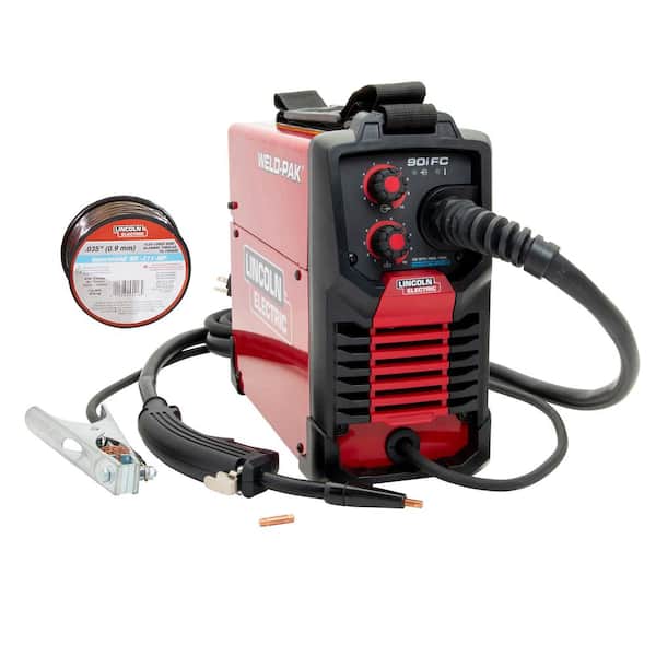 Lincoln Electric WELD-PAK 90i FC Flux-Cored Wire Feeder Welder (No Gas) with 0.035 Flux Core Wire