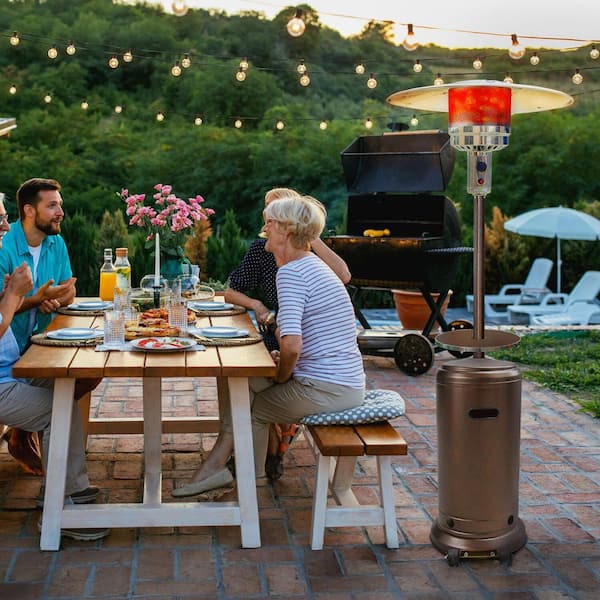 hanover mini umbrella table top patio heater hb Cuisinart Portable Tabletop Heater, 11,000 BTU Outdoor Propane with Safety Tilt Switch and Adjustable Heat, Burner Screen Guard, 30 sq. Foot Heat Range, Navy : Home & Kitchen 000 BTUs Cuisinart Patio Heater, Tabletop, Anti-Tilt