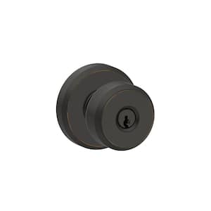 F10BWE619GSN by Schlage - Bowery Knob with Greyson Trim Hall & Closet Lock  - Satin Nickel