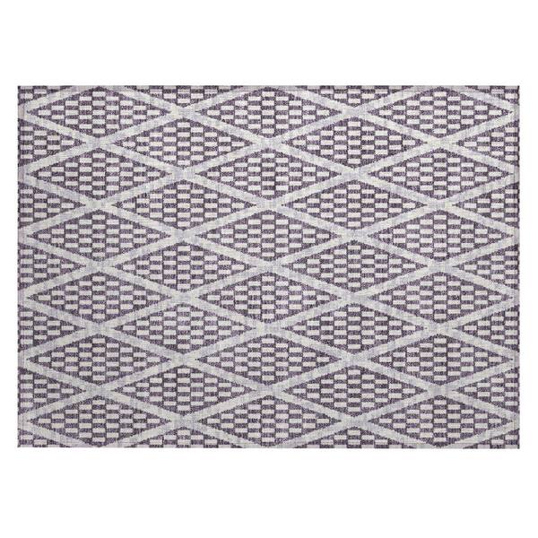 Chantille Machine Washable Indoor/Outdoor Abstract ACN3043 Plum 2 ft. x 3 ft. Accent Rug