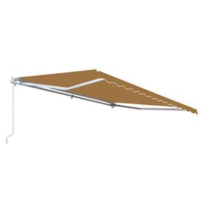 10 ft. Motorized Retractable Awning (96 in. Projection) in Sand