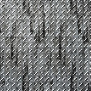 Diamond Plate Abstract Silver 4 ft. x 8 ft. Faux Tin Glue-Up Wainscoting Panels (3-Pack) (96 sq. ft./Case)