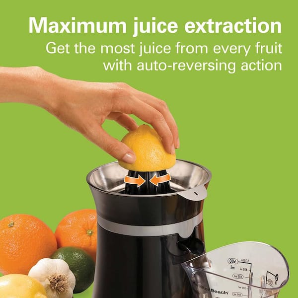 Hamilton Beach 2 Speeds Whole Fruit Juice Extractor in Silver and