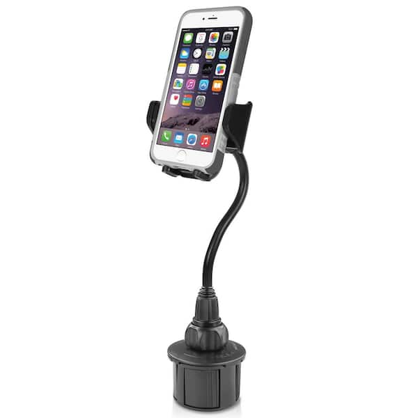 Macally Extra-Long 16 in. Tall Adjustable Automotive Cup Holder Mount for Smartphones and GPS MCUP2XL The Home Depot
