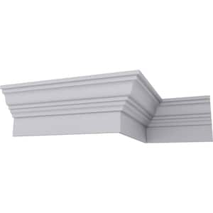 SAMPLE - 7-1/8 in. x 12 in. x 12-1/8 in. Polyurethane Large Crown Fascia Moulding