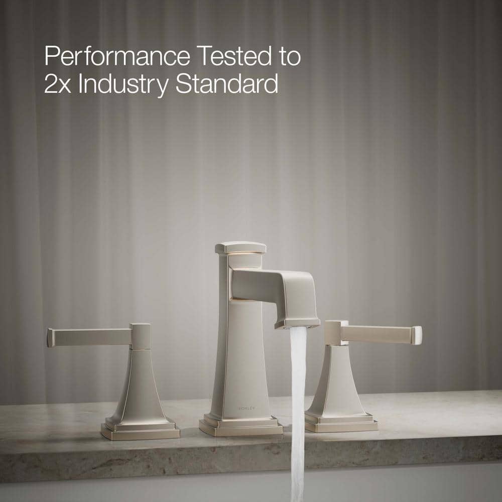 Vibrant Brushed Nickel 2-Handle Tub Faucet Trim Kit