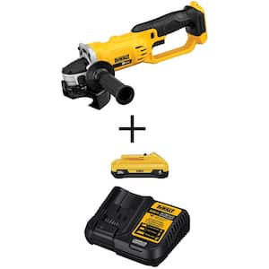 20V MAX Cordless 4.5 in. - 5 in. Grinder, (1) 20V MAX Compact Lithium-Ion 4.0Ah Battery, and 12V-20V MAX Charger