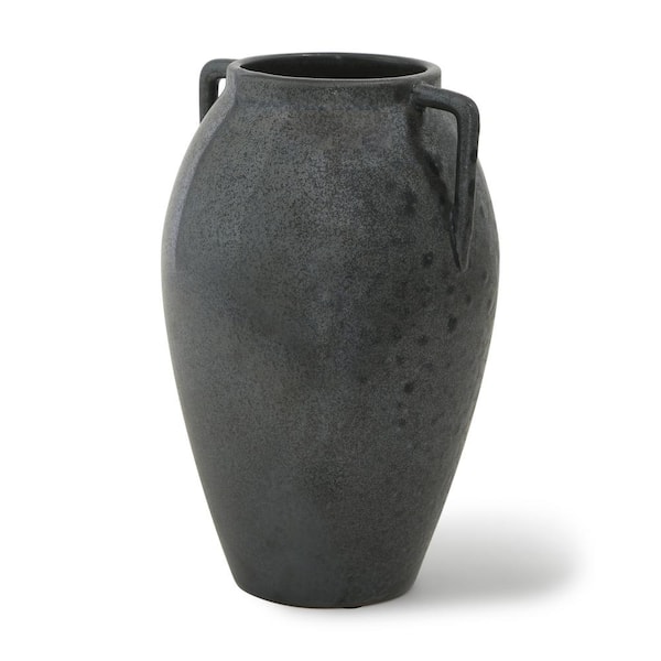 Mercana Kora Medium Dark Metallic Double Ear Vase