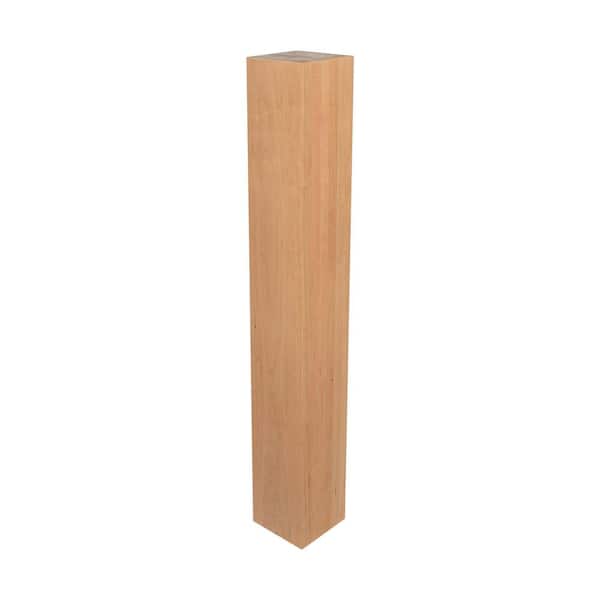 American Pro Decor 35-1/4 in. x 5 in. Unfinished North American Solid Cherry Kitchen Island Leg