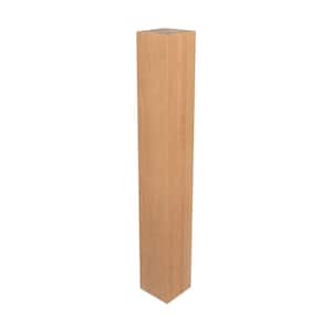 35-1/4 in. x 5 in. Unfinished North American Solid Cherry Kitchen Island Leg (Pack of 4)