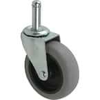 220 lbs Cap. 3PD1IS 3" Friction Grip Ring Stem Swivel Caster Non Marking Wheel 