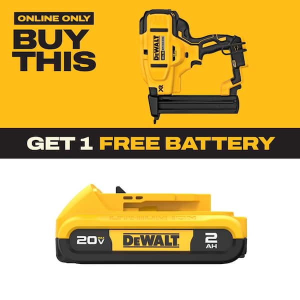20V MAX XR Lithium-Ion Cordless 18-Gauge Narrow Crown Stapler (Tool Only)