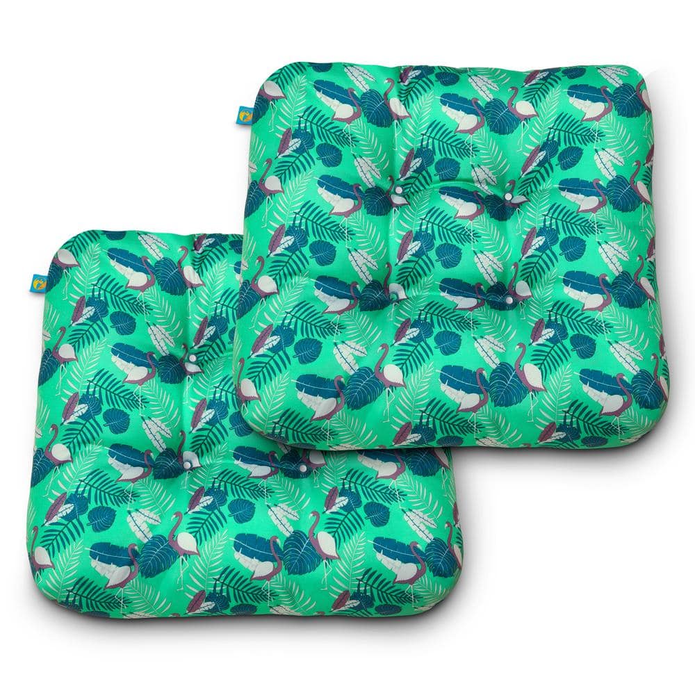 Duck Covers 19 in. x 19 in. x 5 in. Mojito Flamingo Square Indoor/Outdoor Seat Cushions (2-Pack) price history on PriceWatchPro