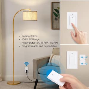 Wireless Light Switch, Remote Control Outlet Wall Mounted Light Switch