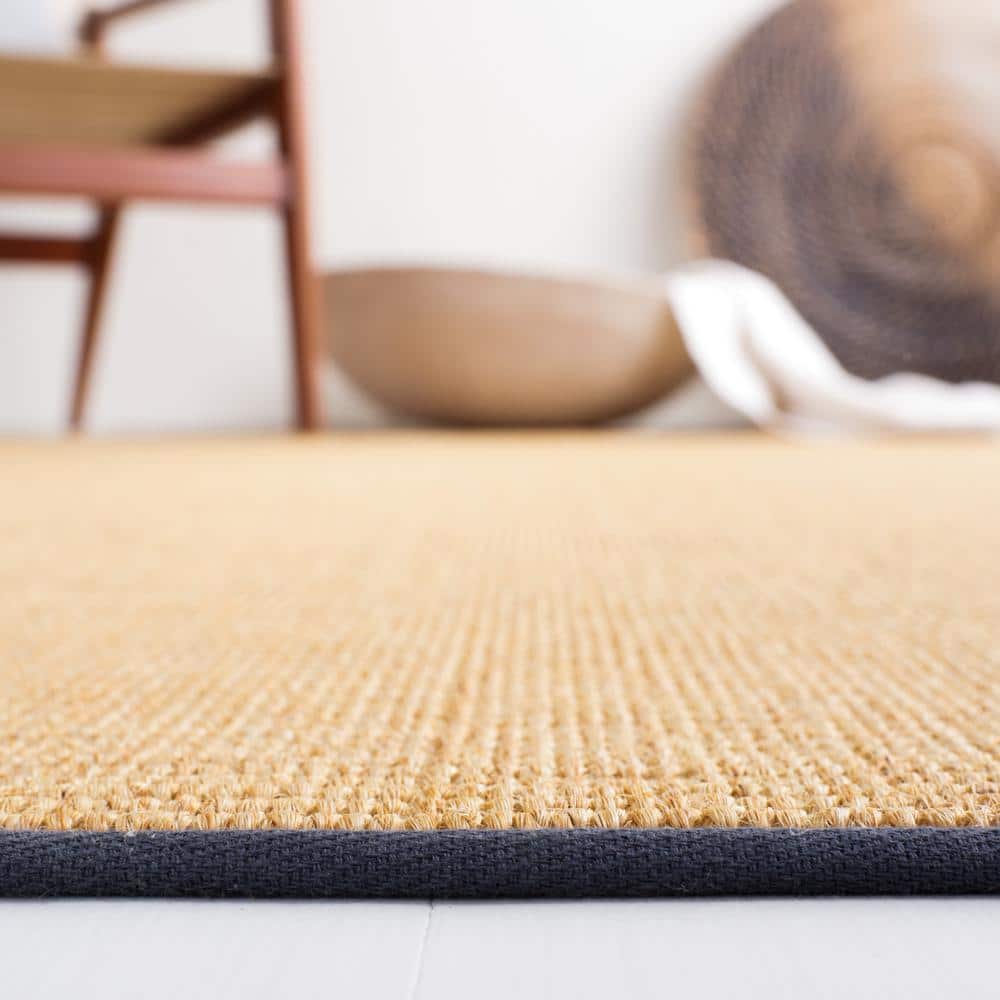 Natural & Gray Hand-Knotted Wool Cotton Silk 3' x 5' Area Rug