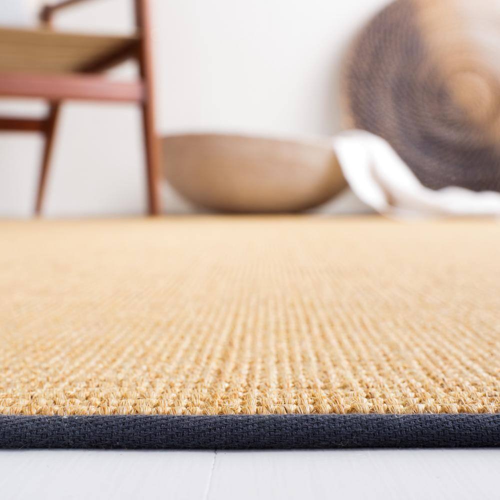 Natural & Gray Handmade Wool Cotton Silk 6' x 9' Area Rug