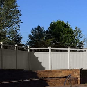 Bradford 5 ft. H x 8 ft. W Tan Vinyl Privacy Fence Panel Kit