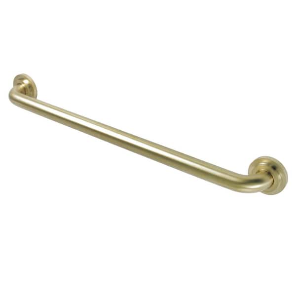 Kingston Brass Manhattan 24 in. x 1-1/4 in. Grab Bar in Brushed Brass