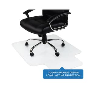 Clear 35.5 in. W x 47 in. LStudded Office Chair Mat
