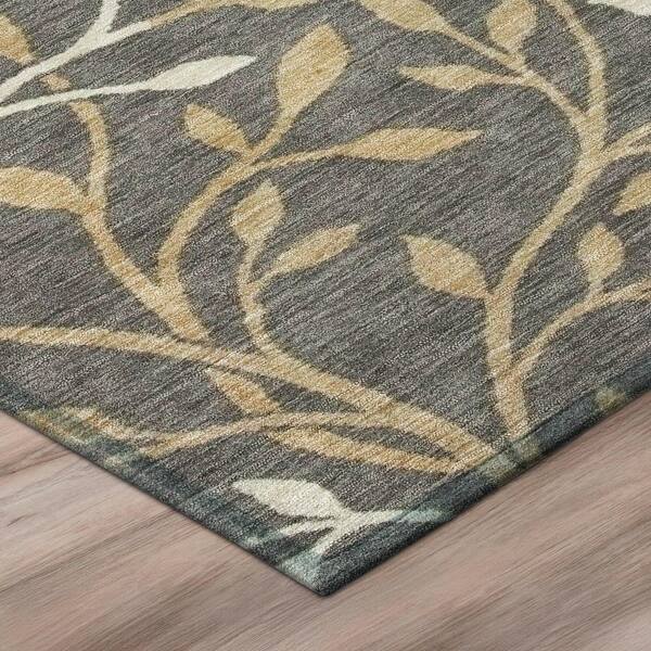 Chantille Machine Washable Indoor/Outdoor Abstract ACN3024 Charcoal 3 ft. x 4 ft. Area Rug