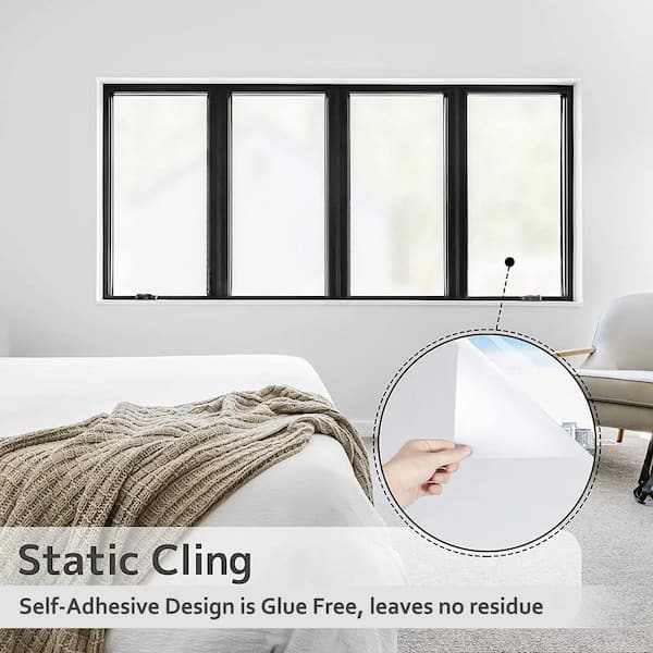 17.7 in. x 78.8 in. No Glue Self Static Removable Frosted Glass Privacy  Window Film, Mosaic W1WF1778SM - The Home Depot